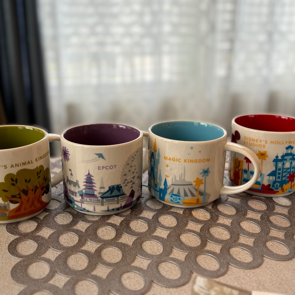 Starbucks Disney World Parks mug collection "You are Here"